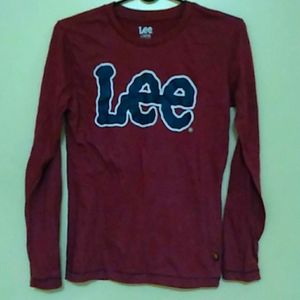 Junior boy tee 14/16 brown Lee